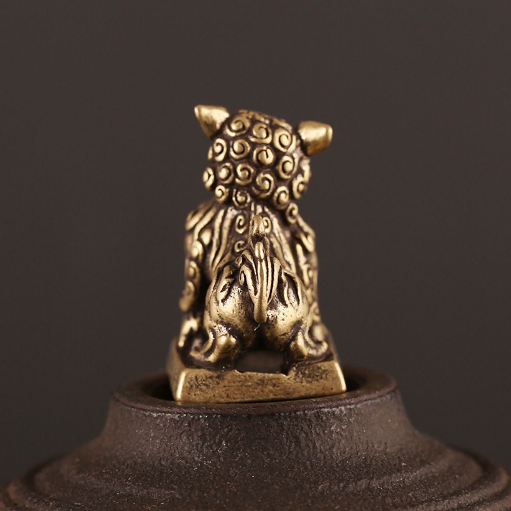 Art Craft Lion - Ornamento de Mesa Artesanal de Boa