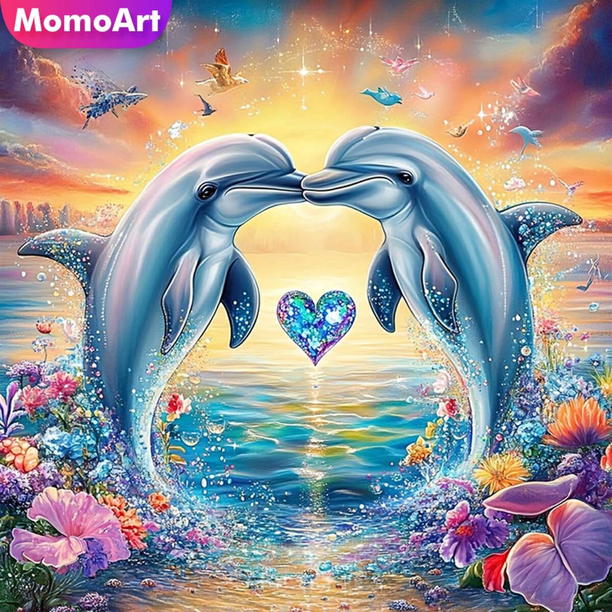 Art Craft For Adults - Momoart nova chegada pintura diamante golfinho