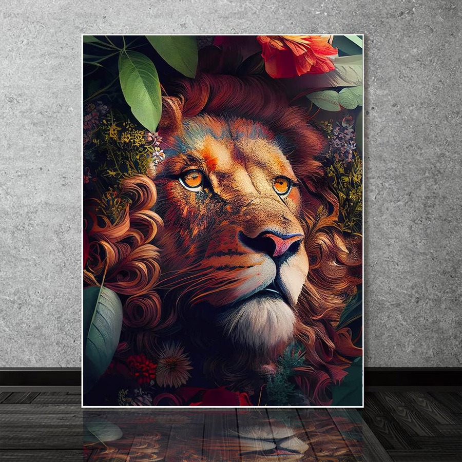 Art And Craft Jungle - Selva leão avatar kit de pintura