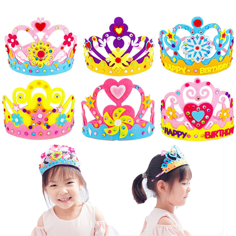 Art Craft For Kindergarten - Diy artesanato brinquedo coroa papel criativo