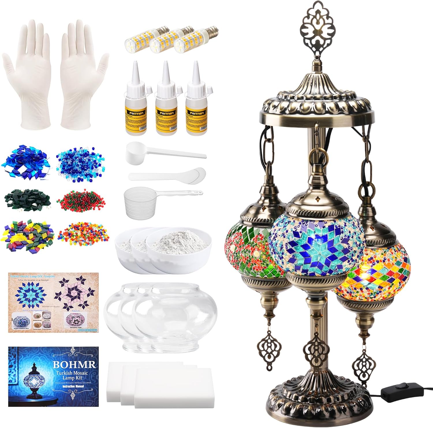 Art Craft For Adults - Kit DIY de Lâmpada Turca de