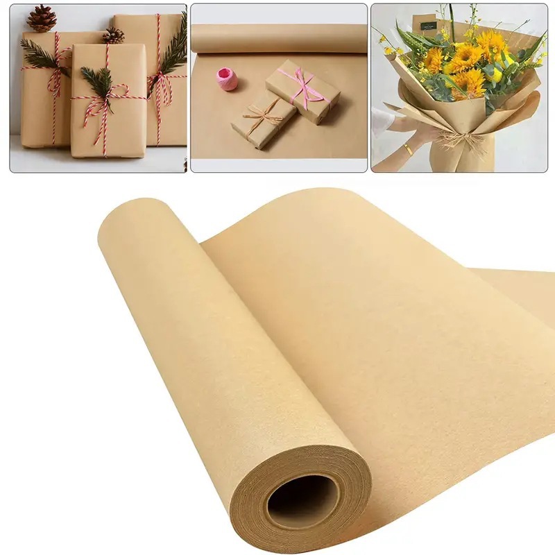 Wallpaper Art And Craft - Papel kraft marrom, ideal para embrulho