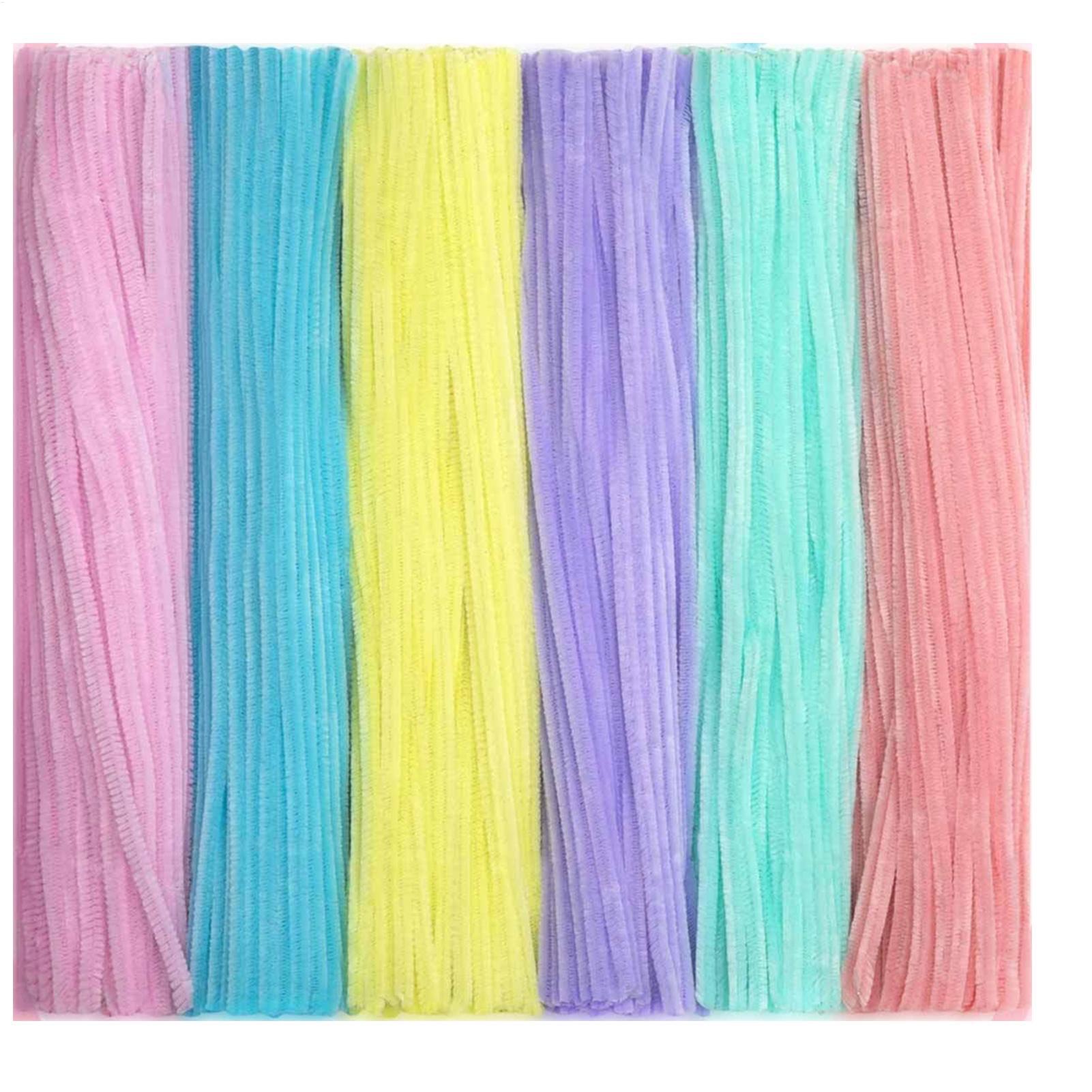 Art Craft Wire - Limpa-cachimbo de chenille coloridos, hastes de