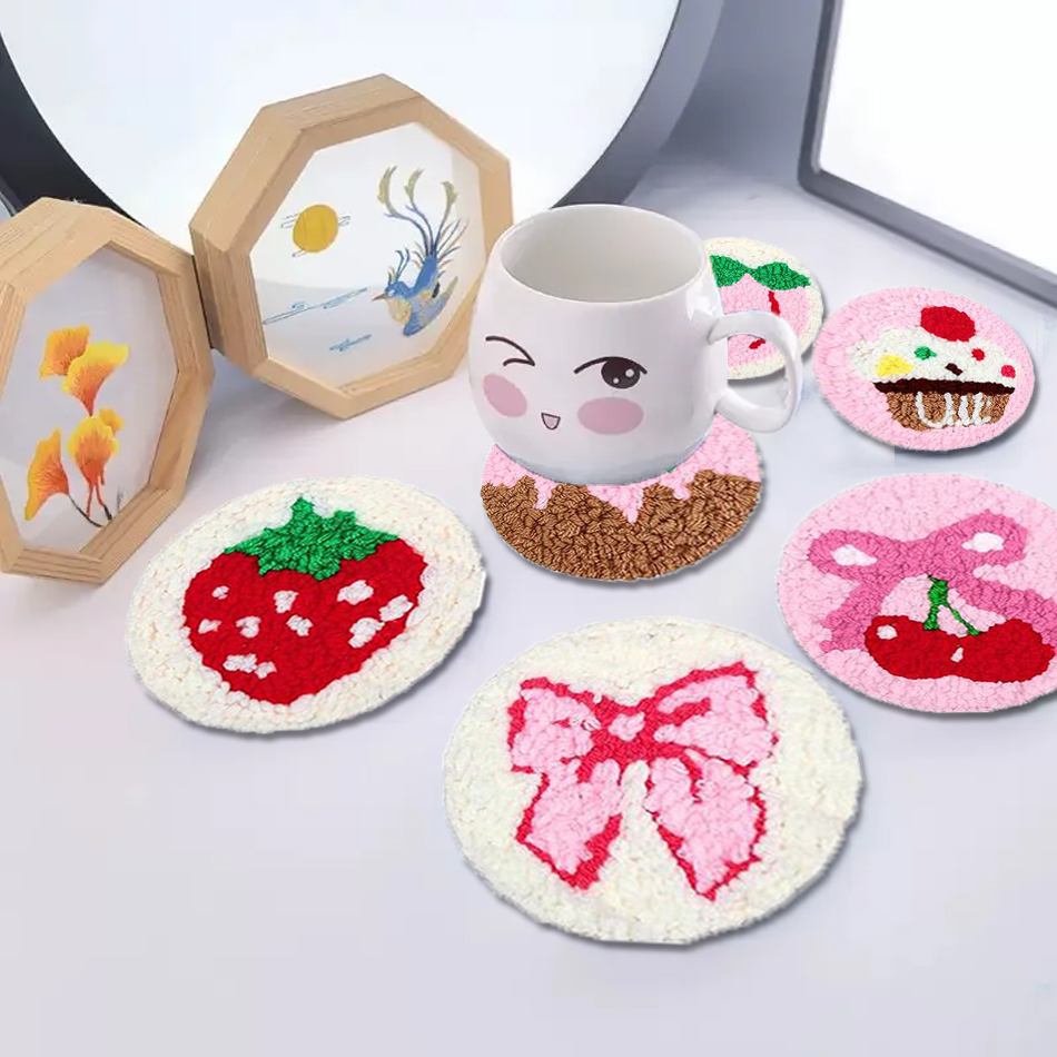 Art Craft Yarn - Sdoyuno 6 peças kit de porta-copos