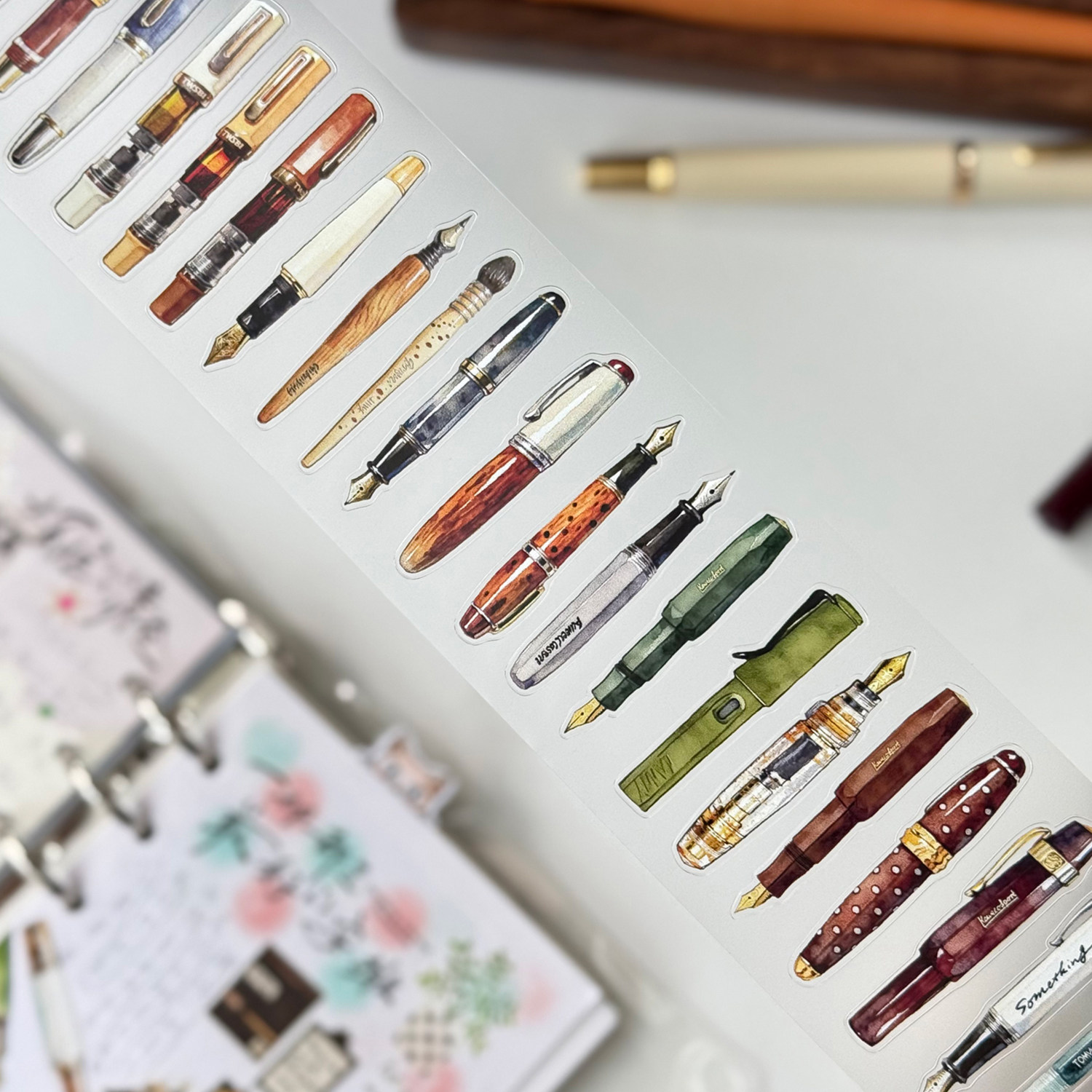 Washi Tape Rolls - Coleção de Canetas Vintage Dreamy DengDeng
