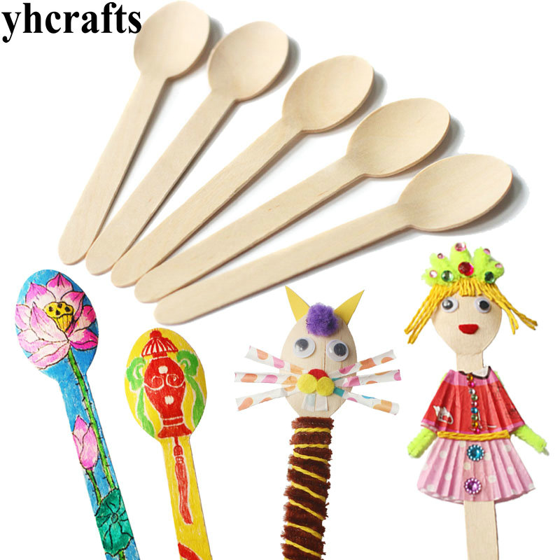 Art Craft For Kindergarten - 20 PÇS/LOTE. Colher de madeira artes