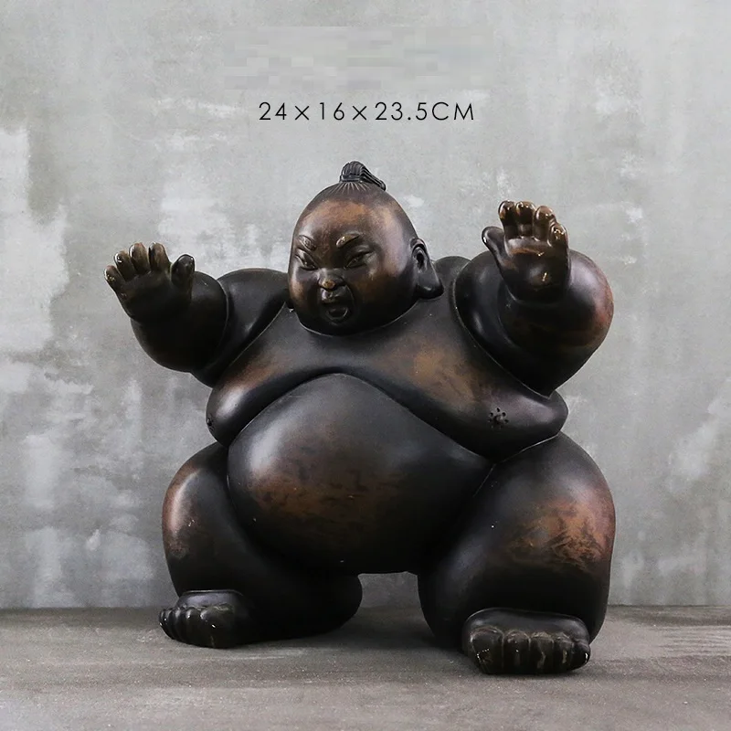 Art Craft Japan - Figura de sumô japonês estatueta abstrata
