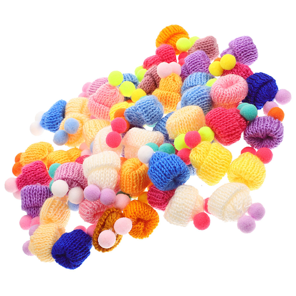 Art Craft Yarn - 60 Peças de Mini Chapéus de