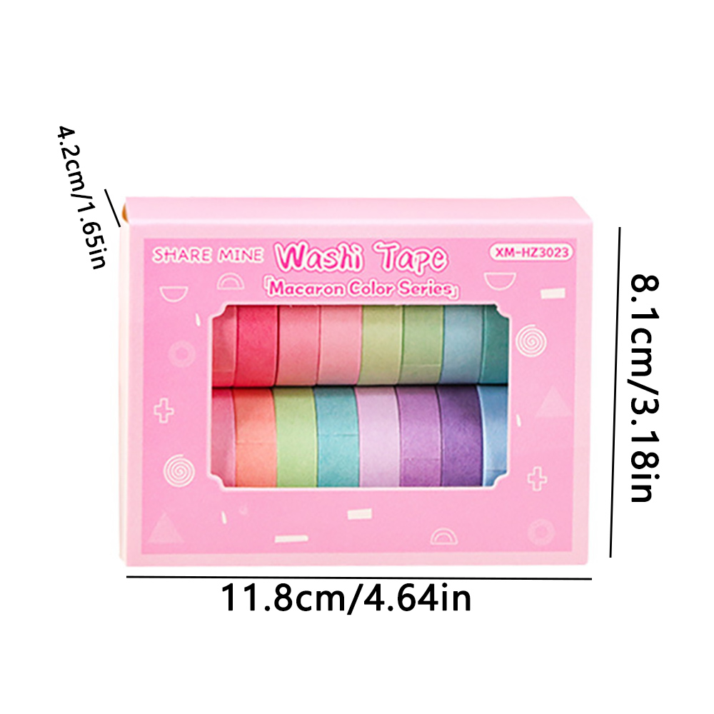 Conjunto de 20 rolos de fita w - Washi Tape Rolls avaliação e preço