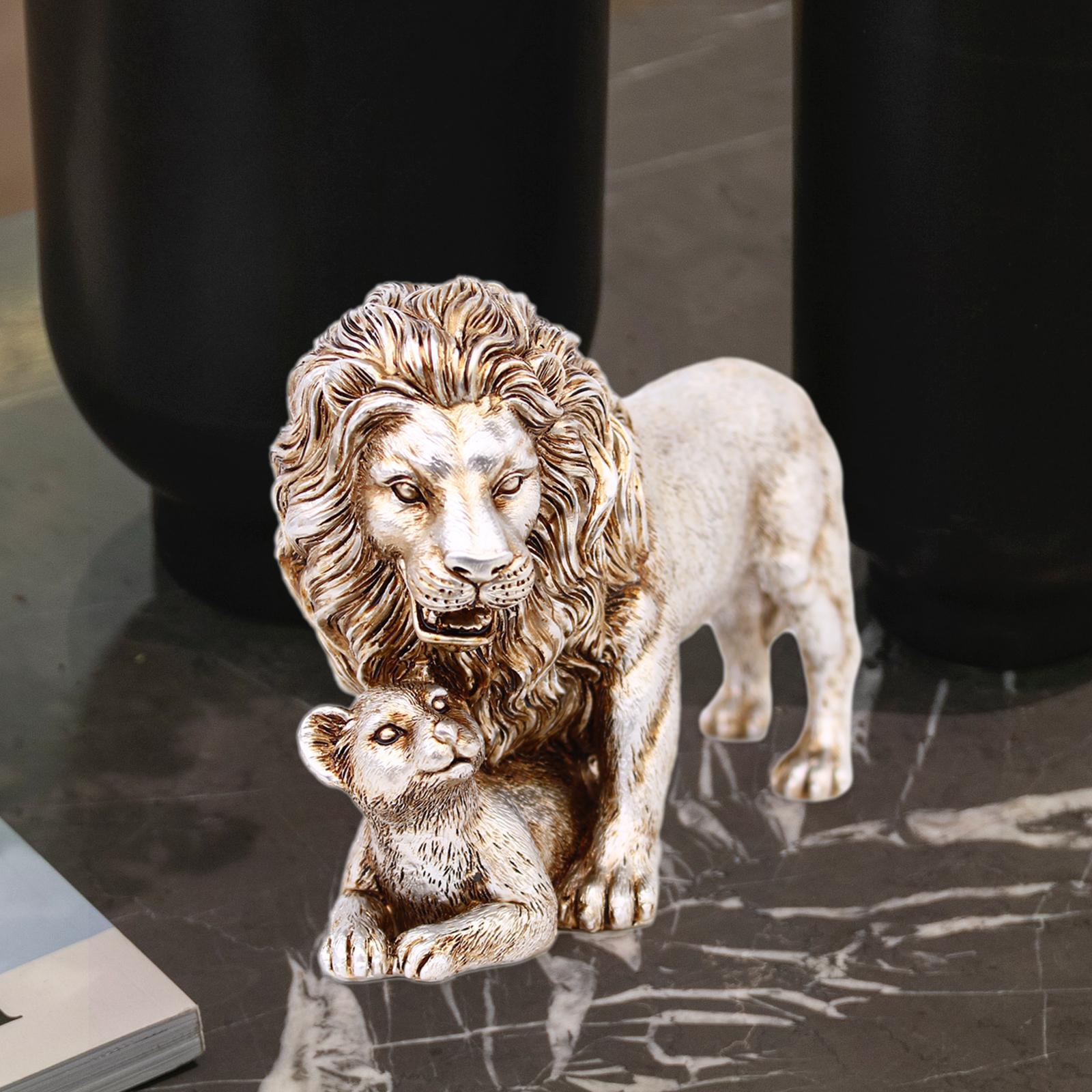 Estátua de leão decoração de c - Art Craft Lion avaliação e preço