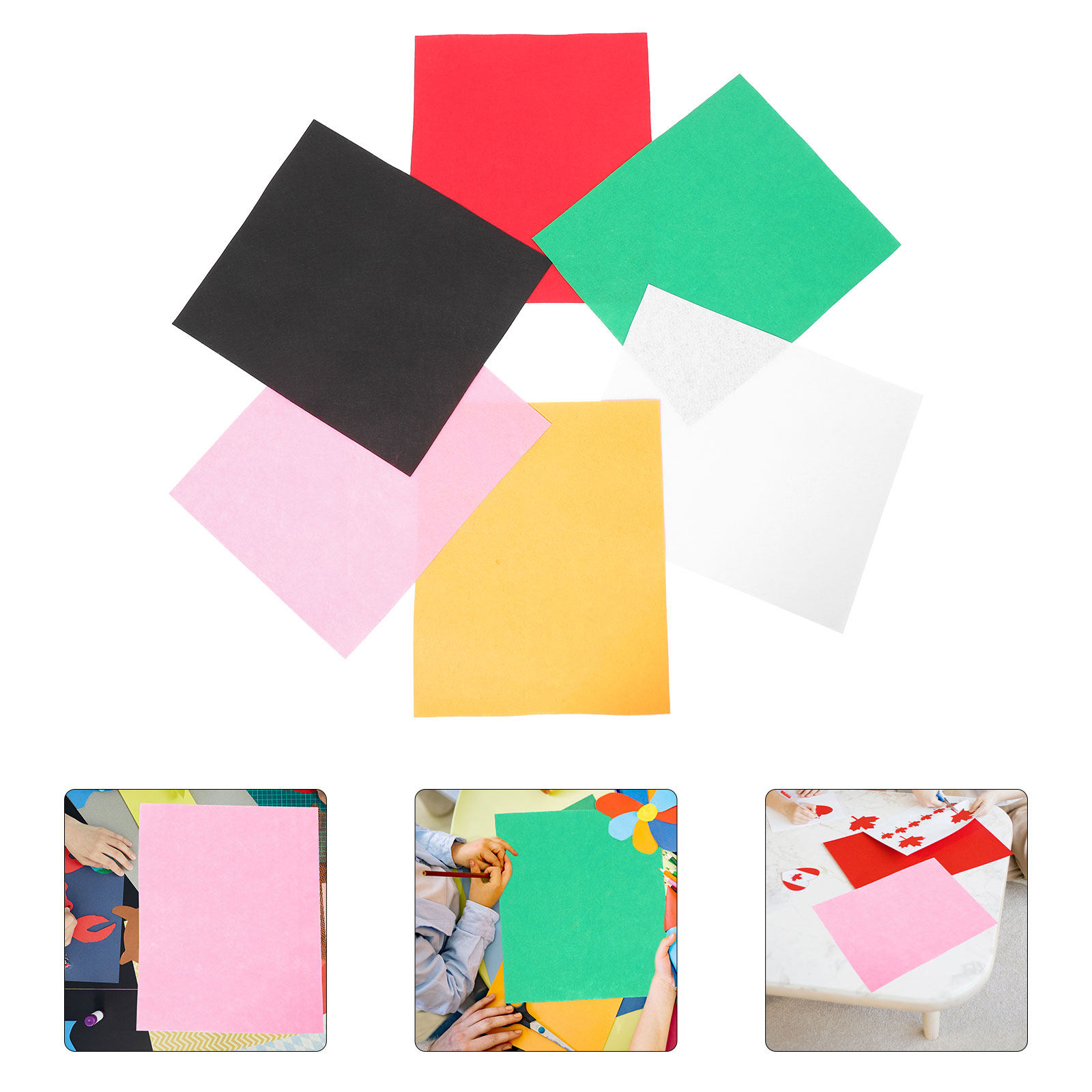 6 Folhas de Tecido Não Tecido  - Art Craft For Kindergarten avaliação e preço