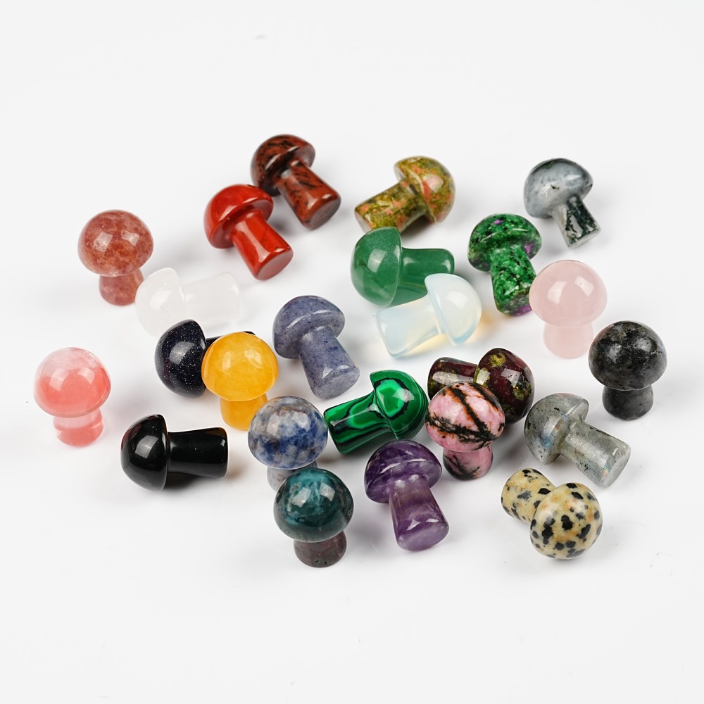 Cogumelo de cristal natural pe - Art And Craft Jungle avaliação e preço