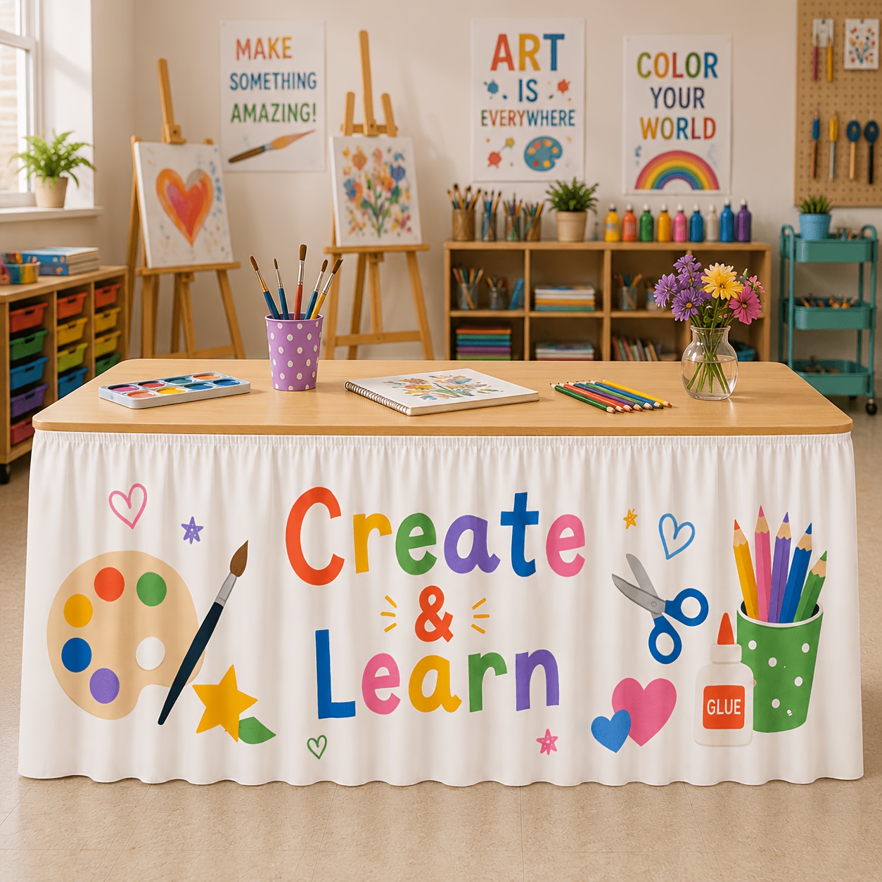 1 saia de mesa para toalha de  - Art Craft Class avaliação e preço