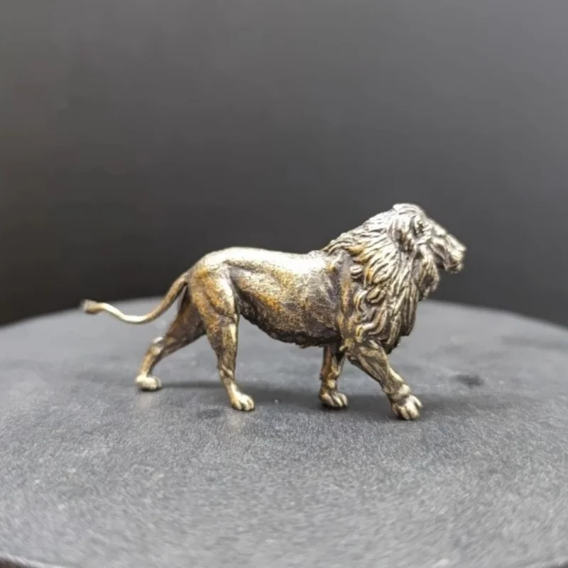 Mini escultura de leão de latã - Art Craft Lion avaliação e preço