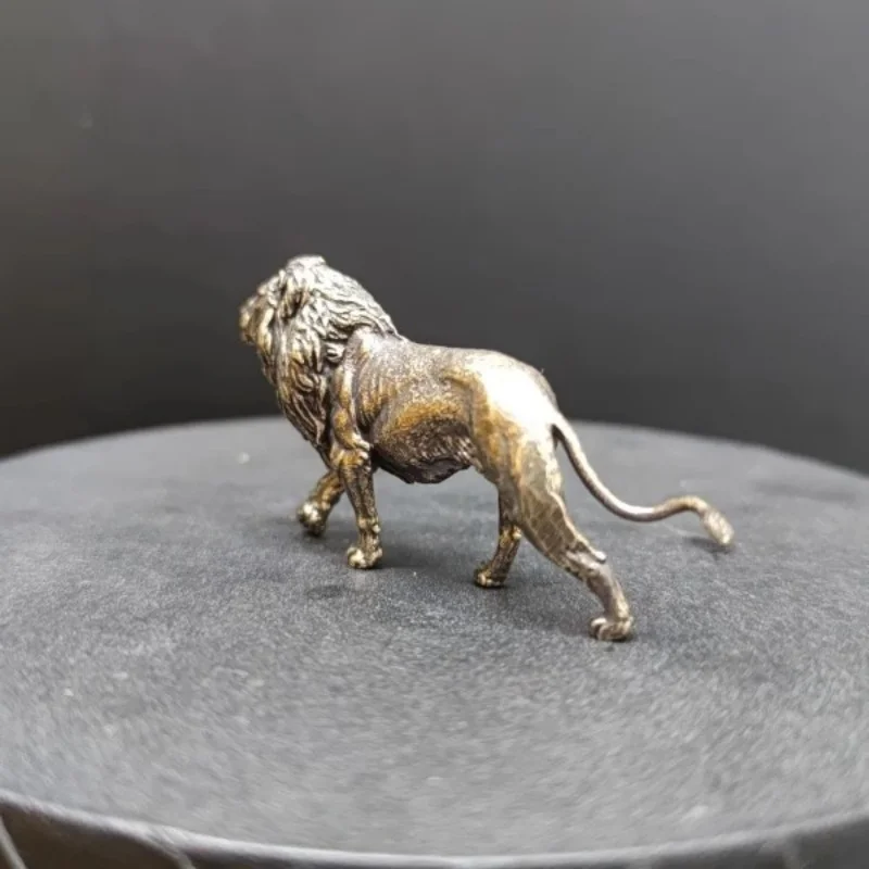 Mini escultura de leão de latã - Art Craft Lion avaliação e preço