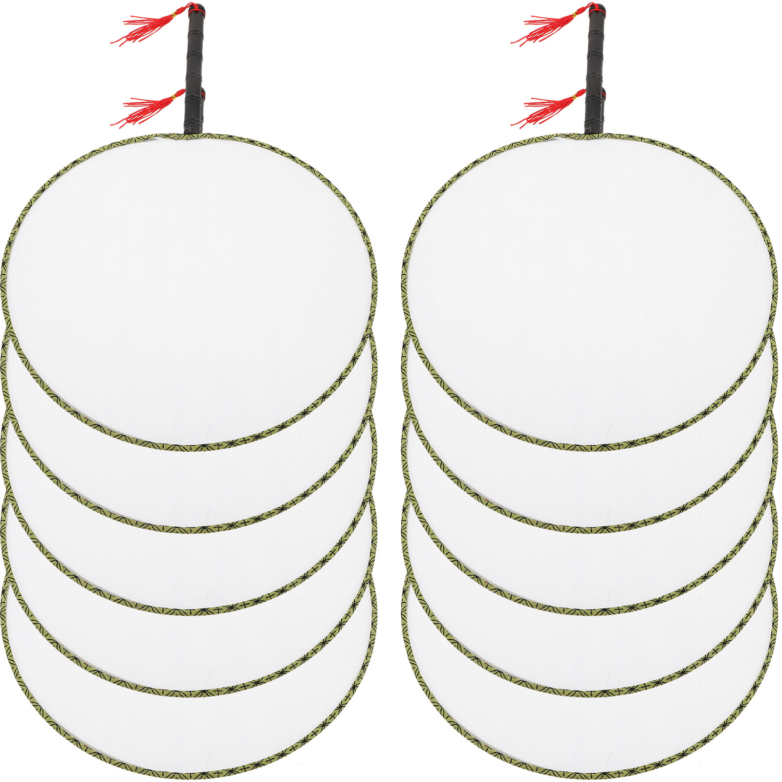 10 Peças de Leque em Branco pa - Art Craft For Kindergarten avaliação e preço