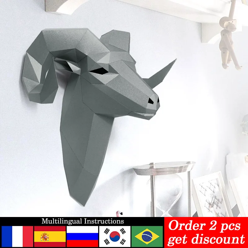 Pré-corte bighorn ovelha selva - Wallpaper Art And Craft avaliação e preço
