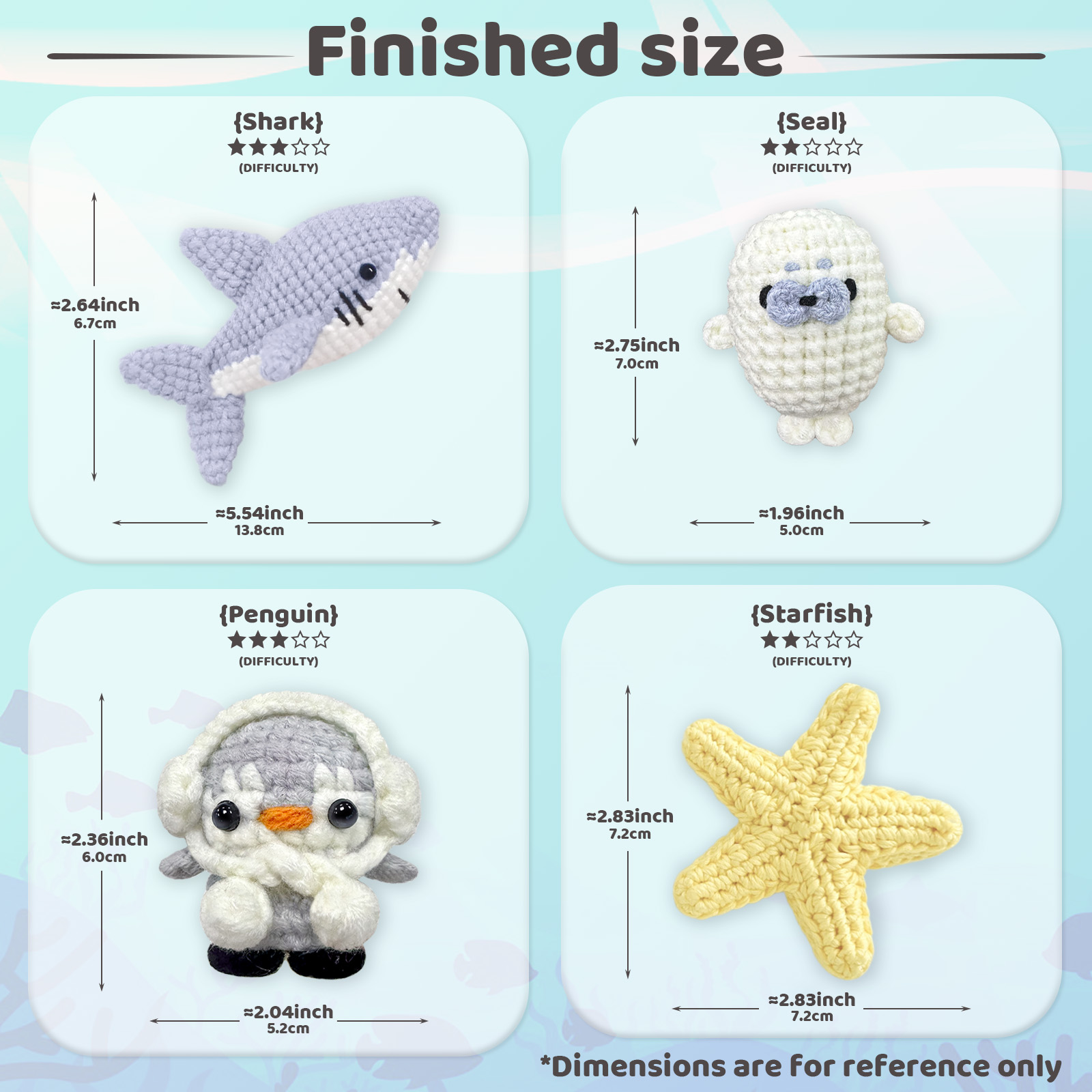 Yamaxin 4 peças kit de crochê  - Art Craft Yarn avaliação e preço