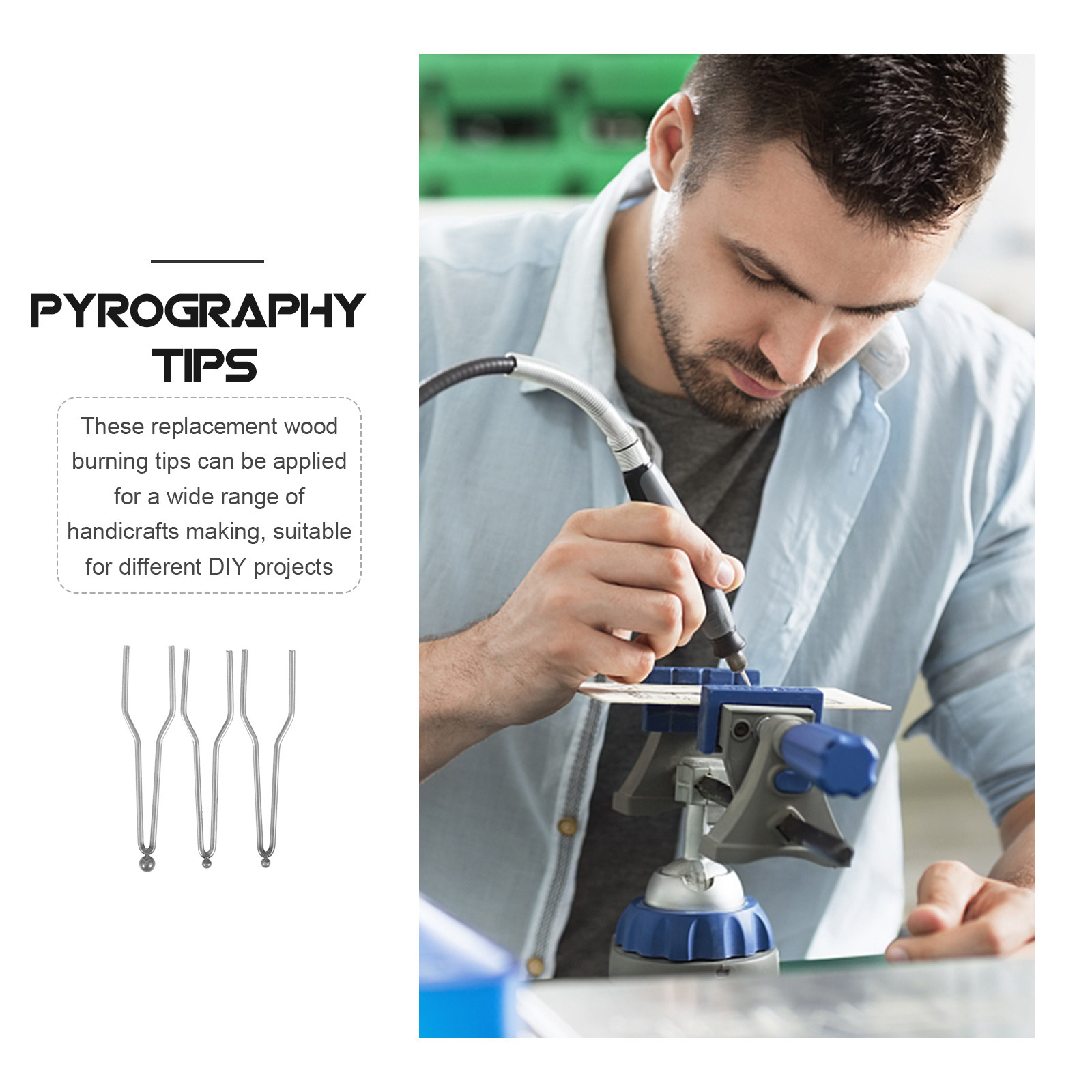 3 Peças Pontas de Pirografia p - Art Craft Wire avaliação e preço