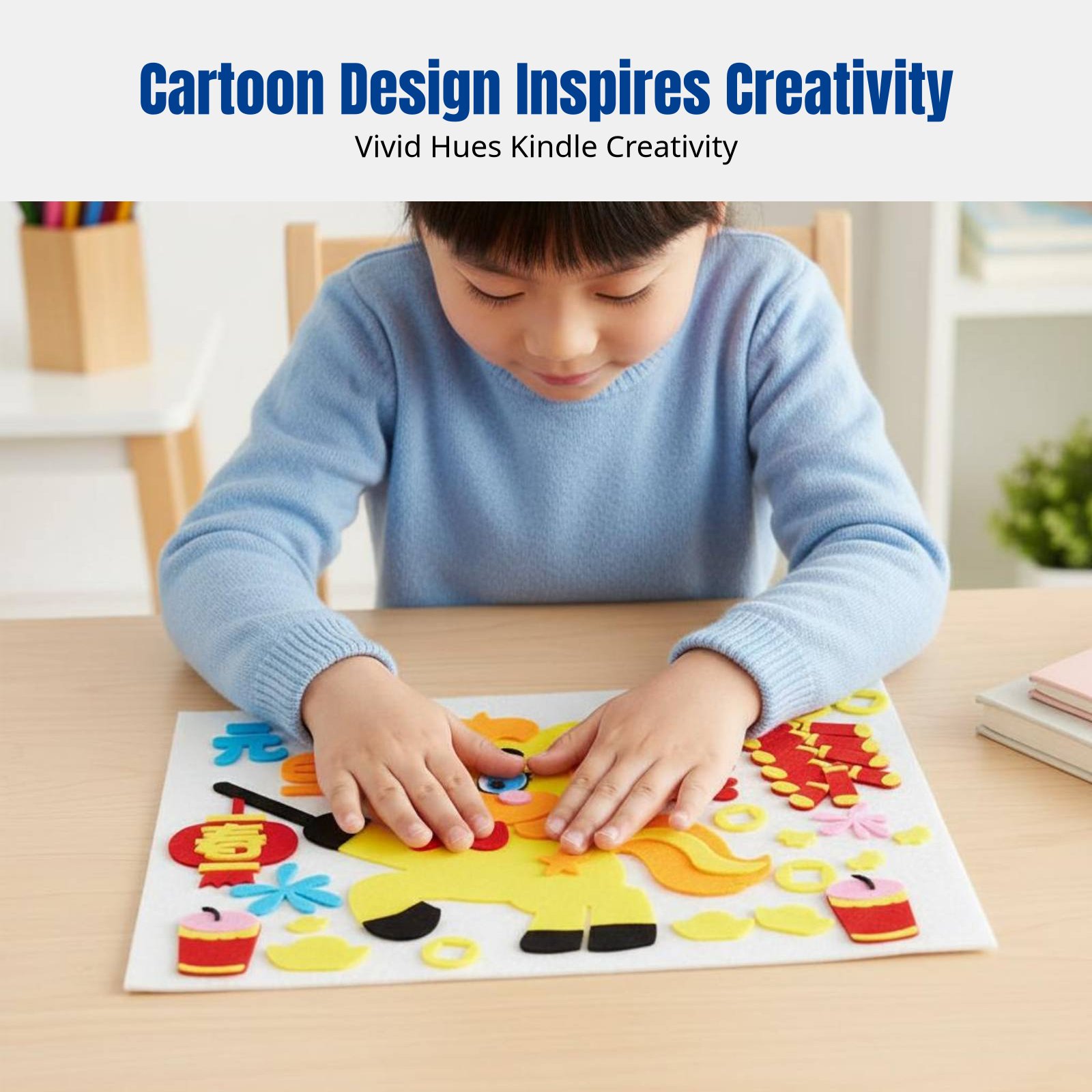Adesivo de Arte em Tecido DIY  - Art Craft For Kindergarten avaliação e preço