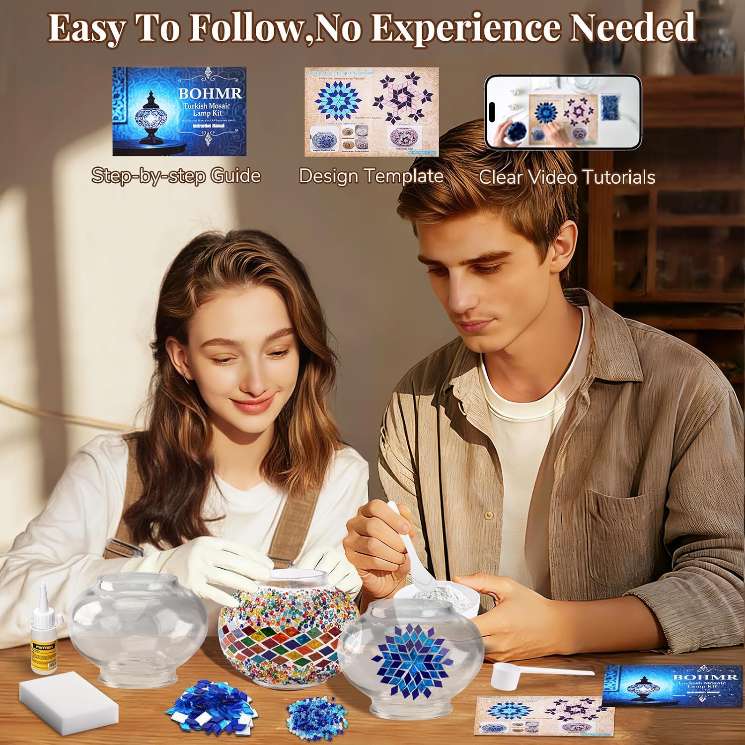 Kit DIY de Lâmpada Turca de Mo - Art Craft For Adults avaliação e preço