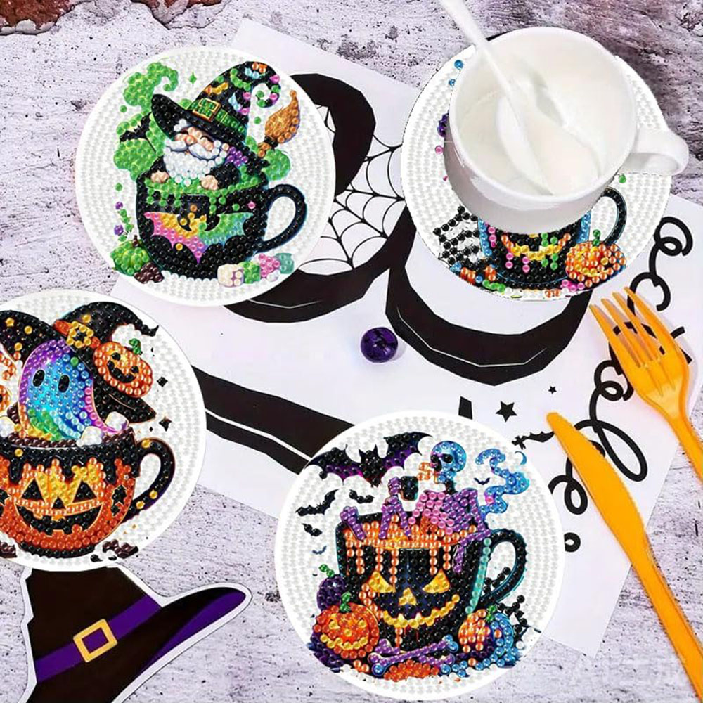8 pçs 5d halloween gnome pintu - Art Craft For Adults avaliação e preço