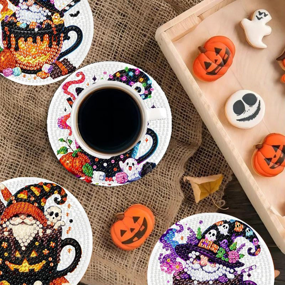 8 pçs 5d halloween gnome pintu - Art Craft For Adults avaliação e preço