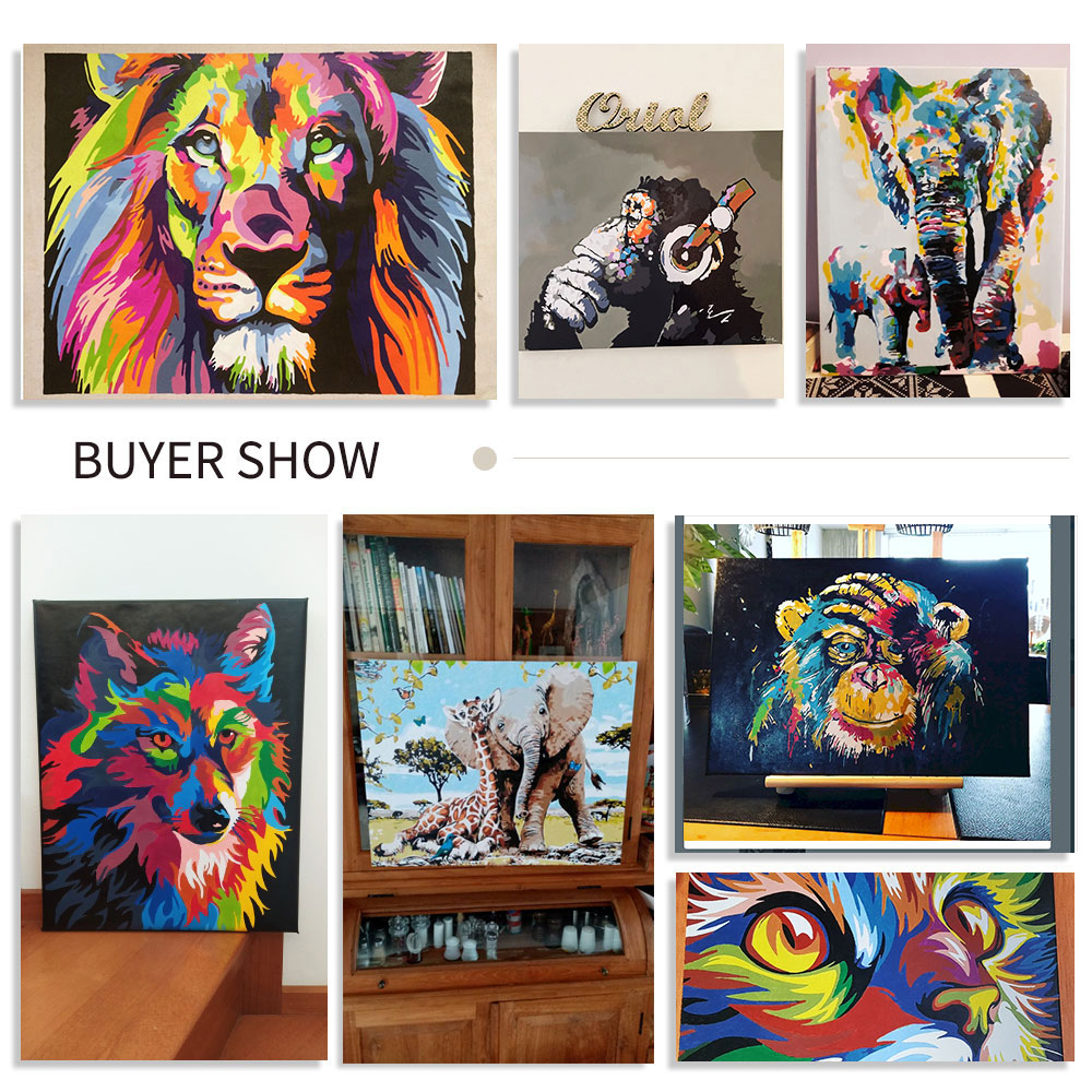 1PC Quadro sem moldura para pi - Art Craft Lion avaliação e preço