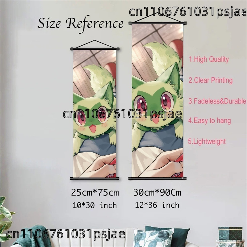 Sprigatito Scroll Art, bem ela - Art Craft Japan avaliação e preço