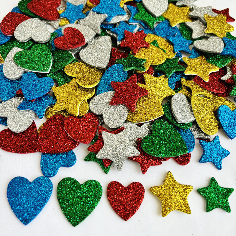 Glitter Star e Hearts Foam Ade - Art Craft For Kindergarten avaliação e preço