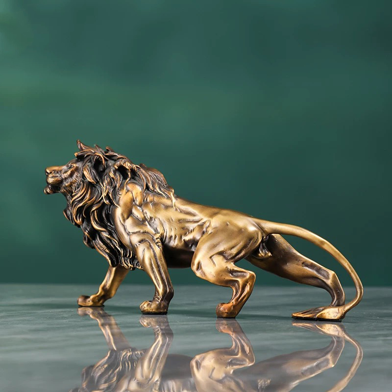 Ornamento de escultura de leão - Art Craft Lion avaliação e preço