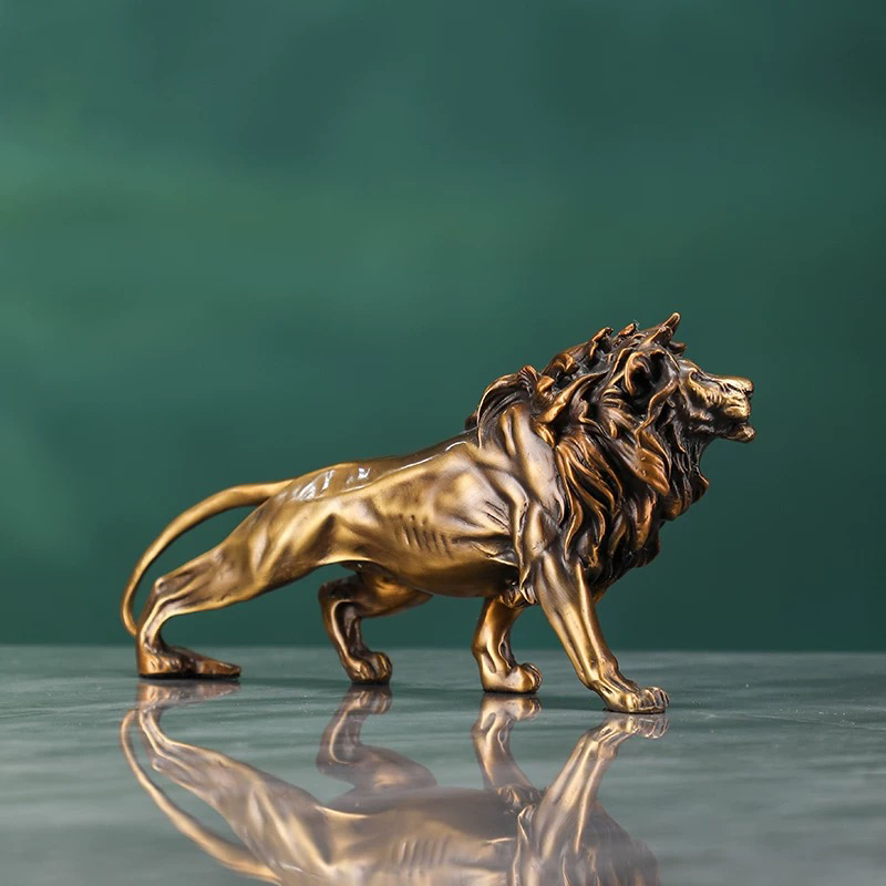 Ornamento de escultura de leão - Art Craft Lion avaliação e preço