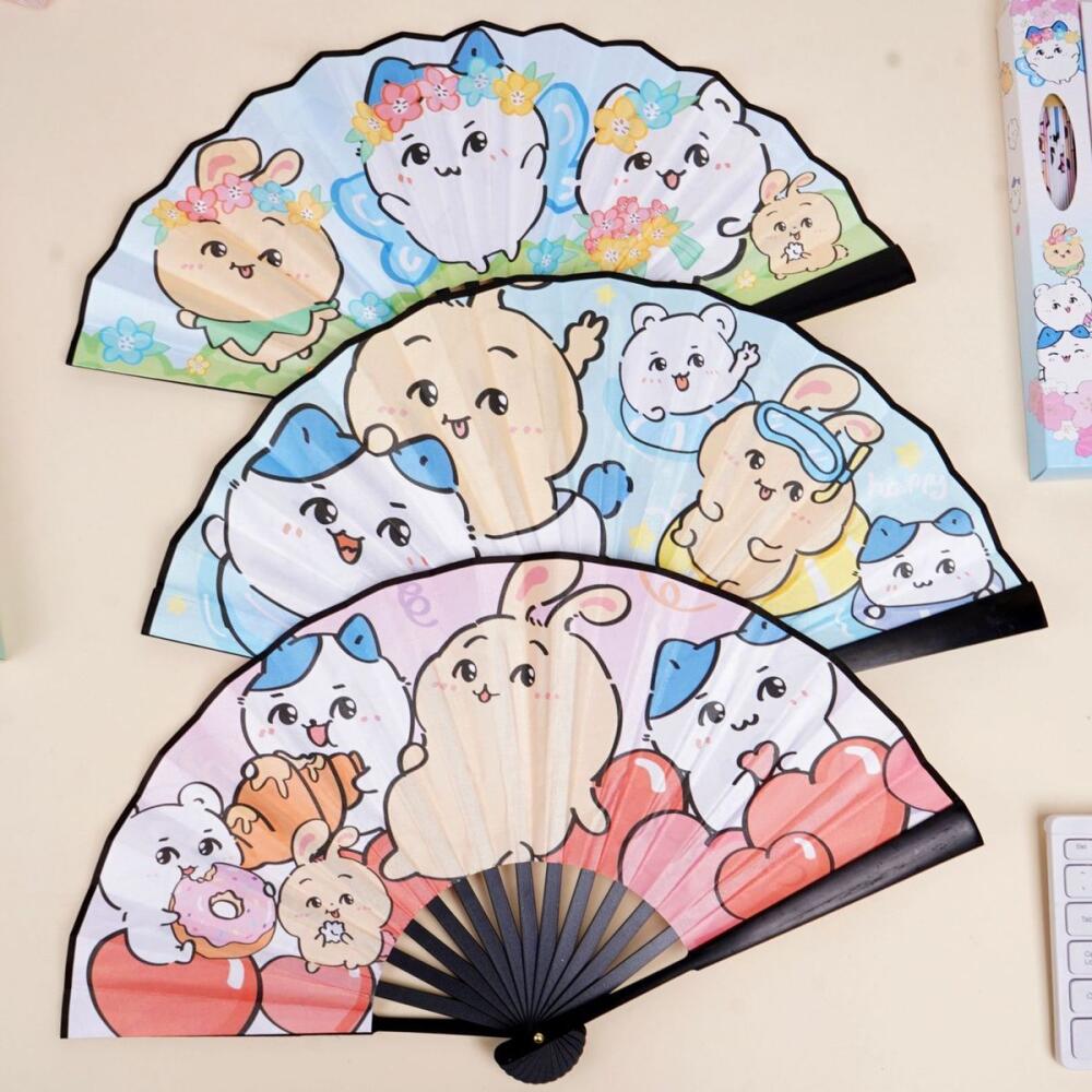 Leque Dobrável Kawaii Chiikawa - Art Craft Japan avaliação e preço