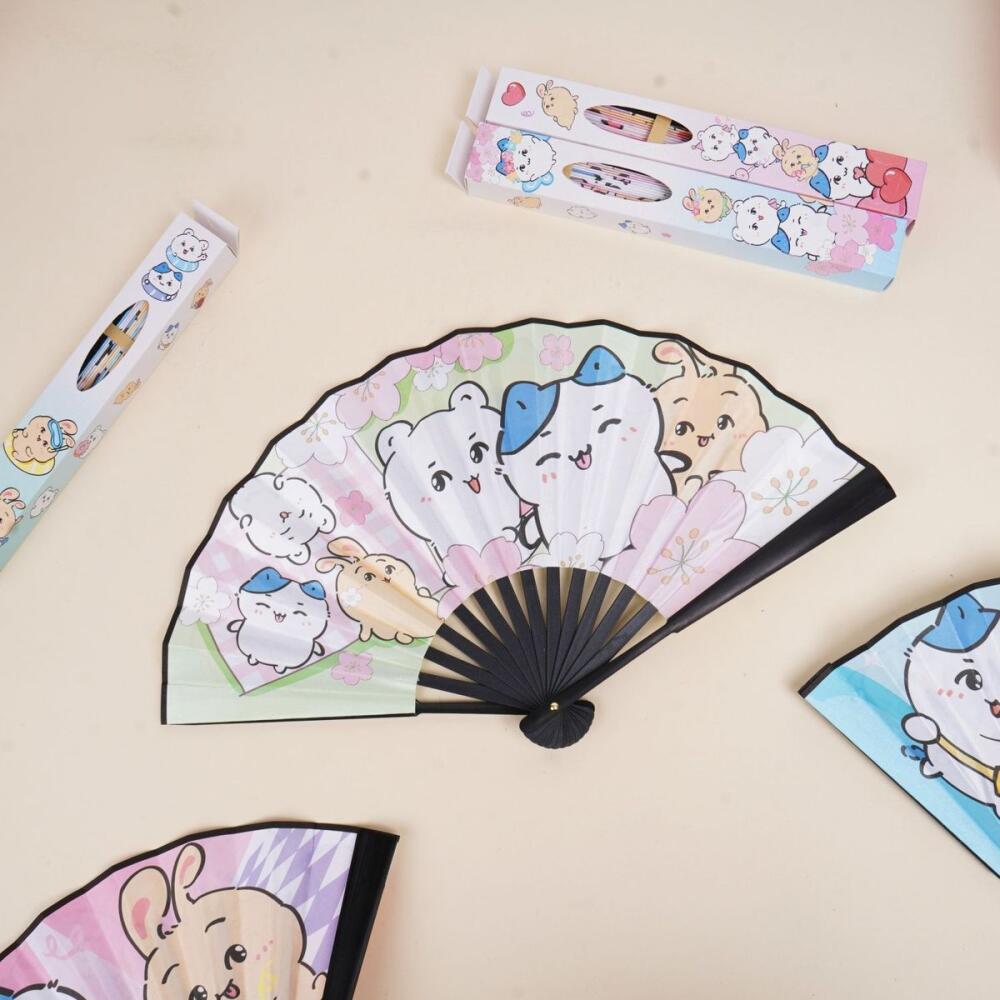 Leque Dobrável Kawaii Chiikawa - Art Craft Japan avaliação e preço