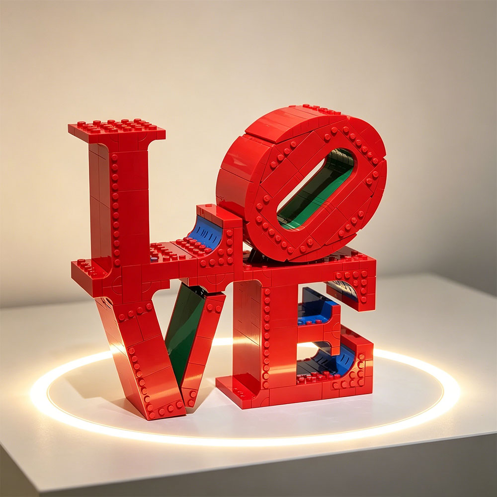 Escultura de Tijolos LOVE para - Art Craft Disney avaliação e preço